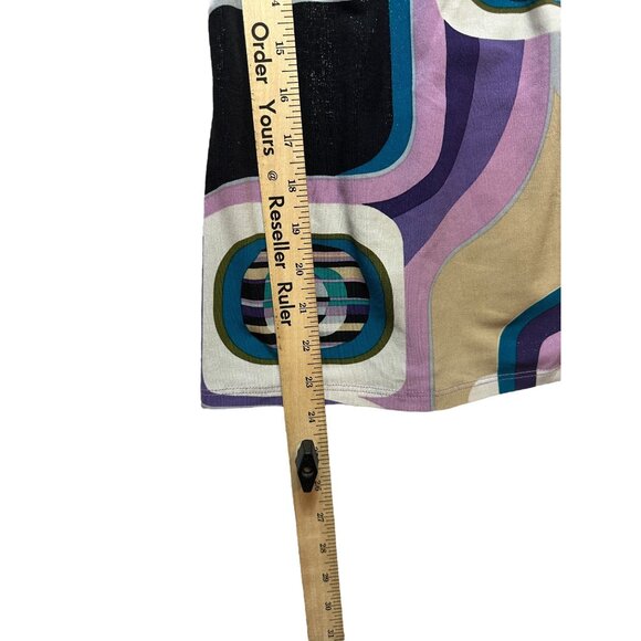 INC International Concepts Top Womens Size Medium Retro Print Flowy Sleeves - Picture 12 of 15